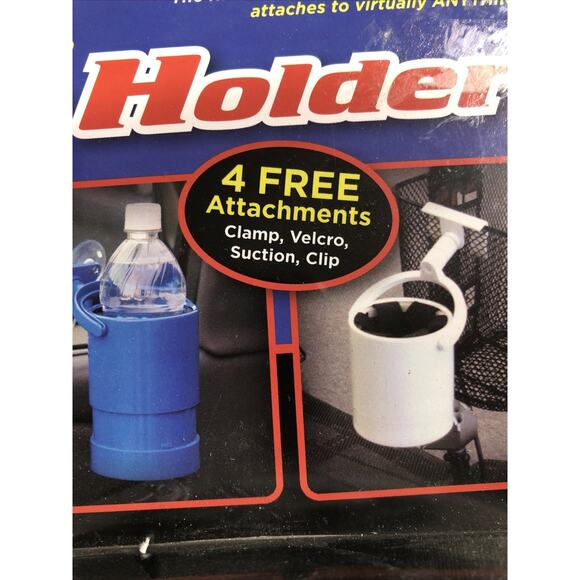 Beverage Holder Liquid Caddy With 4 Attachments Swivel Action - Picture 3 of 9